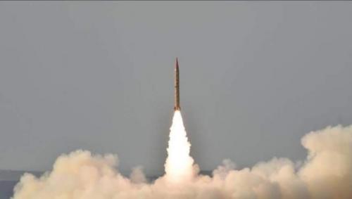فیلم/ آزمایش موشک بالستیک توسط ارتش پاکستان