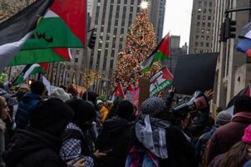  تداوم تظاهرات حامیان فلسطین در آمریکا/ ده‌ها تن بازداشت شدند+عکس