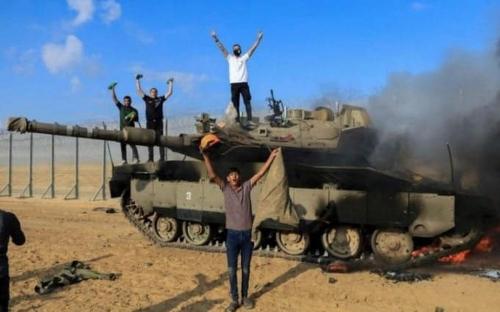 فیلم/ لحظه انهدام تعدادی از تانک‌های اسرائیل در غزه