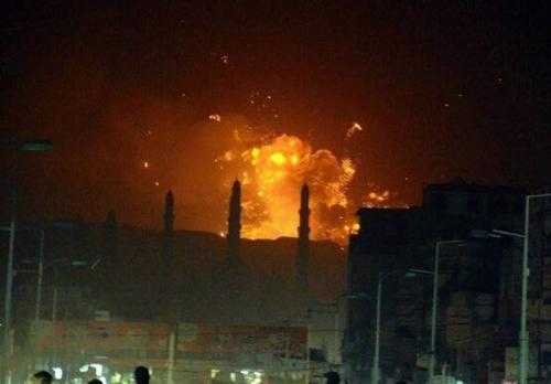تهاجم جدید آمریکا و انگلیس به صنعاء 