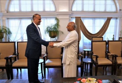  دیدار امیرعبداللهیان با نخست‌وزیر سریلانکا