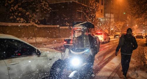 عکس/ بارش برف در شمال تهران
