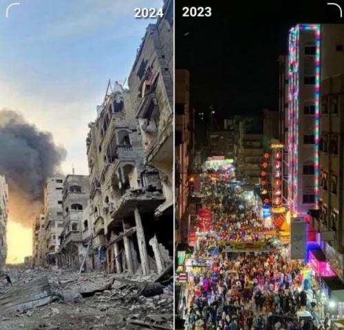 رمضان سال قبل و رمضان امسال در غزه