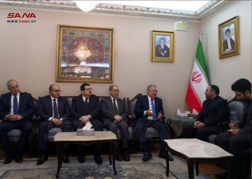 حضور نخست‌وزیر سوریه در سفارت ایران در دمشق