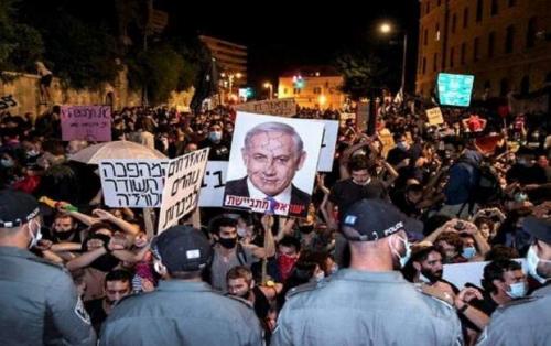 خودرویی که مخالفان نتانیاهو را زیر گرفت
