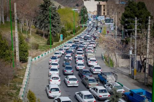 ترافیک سنگین در جاده چالوس و آزادراه های البرز