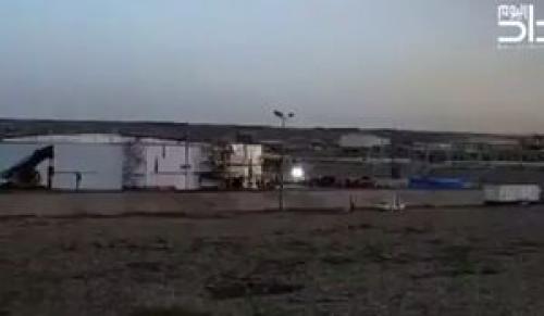 فیلم/ لحظۀ حملۀ پهپادی به میدان گازی کورمورِ عراق