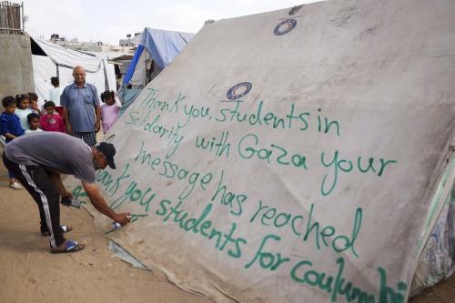 پیام جوانان غزه به دانشجویان حامی فلسطین در آمریکا: «شما امید ما هستید/قوی بمانید»
