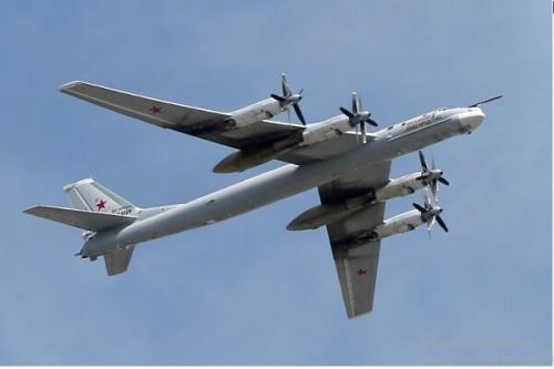 پرواز بمب افکن های روسی در نزدیکی مرز آمریکا