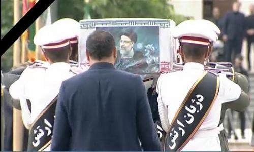 پیکر شهید رئیسی توسط ارتش تشییع شد