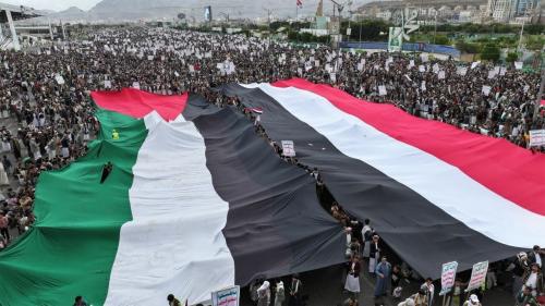 راهپیمایی گسترده یمنی‌ها در حمایت از مردم غزه