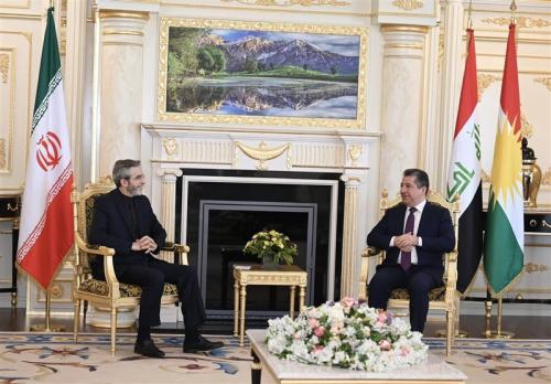 دیدار علی باقری با نخست وزیر اقلیم کردستان عراق