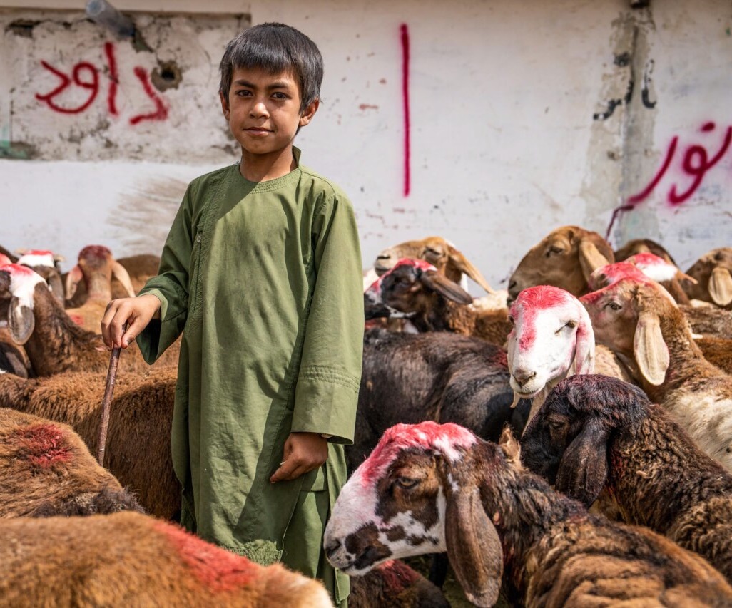 بازار دام در افغانستان به مناسبت عید قربان