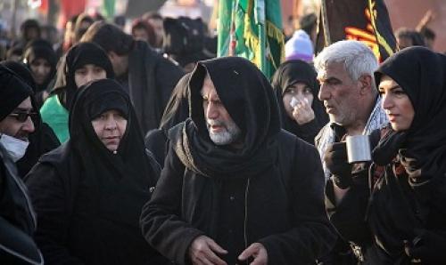  عکس/ آخرین حضور سردار شهید همدانی در راهپیمایی اربعین 