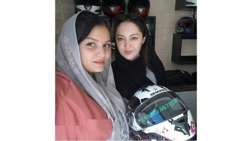  بازیگر زن ایرانی کلاس آموزش موتورسواری +عکس