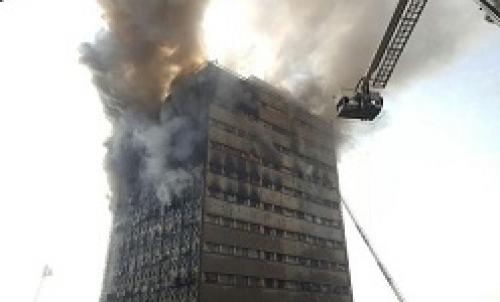 فیلم/ساختمان پلاسکو آتش گرفت