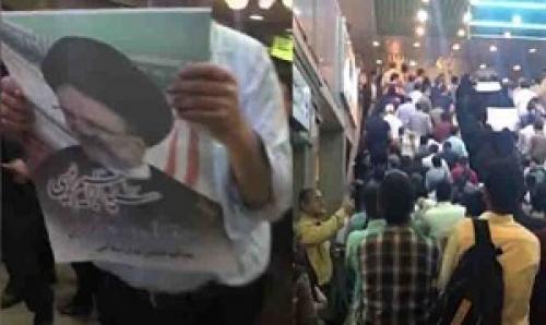 فیلم/ جمعیت بی‌نظیر در راه مصلای تهران/ ایستگاه بعد: رئیسی!