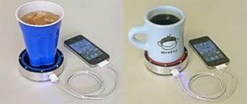  شارژ گوشی با قهوه داغ و آب یخ +عکس