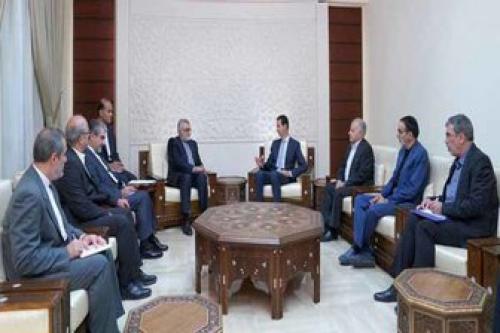 بشار اسد با هیات ایرانی دیدار کرد 