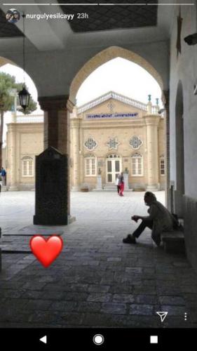 گردش بازیگر زن تُرک در بناهای تاریخی اصفهان