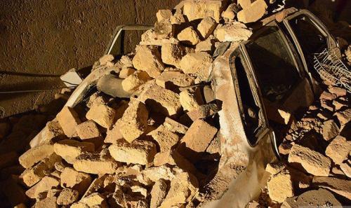  عکس/ تخریب کامل ساختمان ۶ طبقه در جوانرود