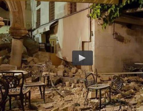  فیلم/ لحظه زلزله در یک قهوه‌خانه در سلیمانیه عراق