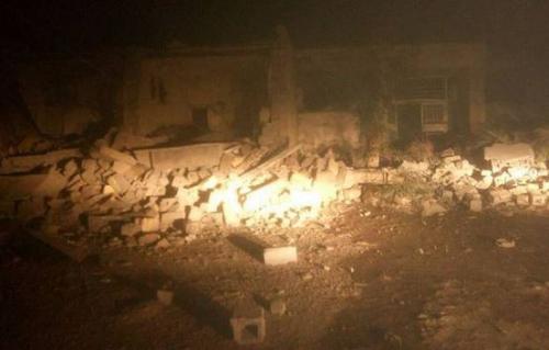  اولین تصویر از خرابی زلزله در کرمانشاه