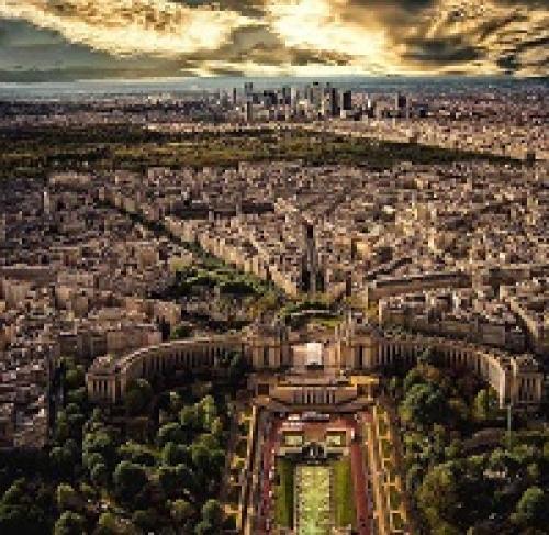  عکس/ نمای پاریس از بالای برج ایفل