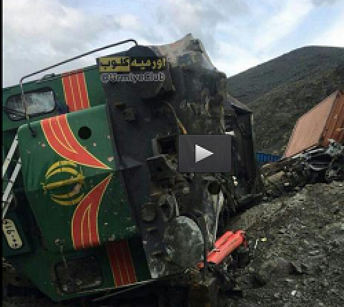 فیلم/ واژگونی قطار باری ایران و ترکیه