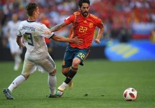  تساوی اسپانیا و روسیه در پایان 90 دقیقه/ اولین دیداری که به وقت اضافه رفت جام جهانی2018