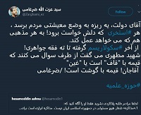  ضرغامی: آقای دولت، قیمه با گوشت است!