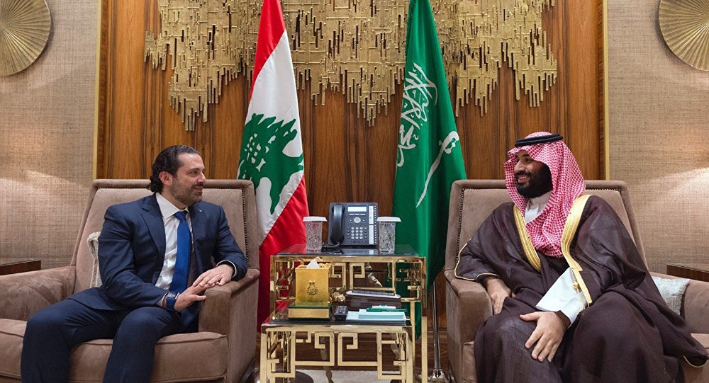 دست برادری حریری با بن سلمان سعودی 