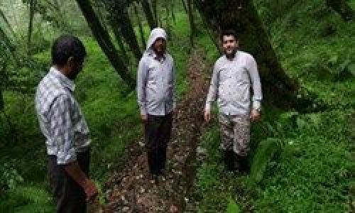 ۹ کیلومتر آب‌رسانی با حفر کانال در دل جنگل