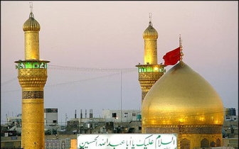  تصاویر غبارروبی گنبد حرم مطهر امام حسین(ع) 