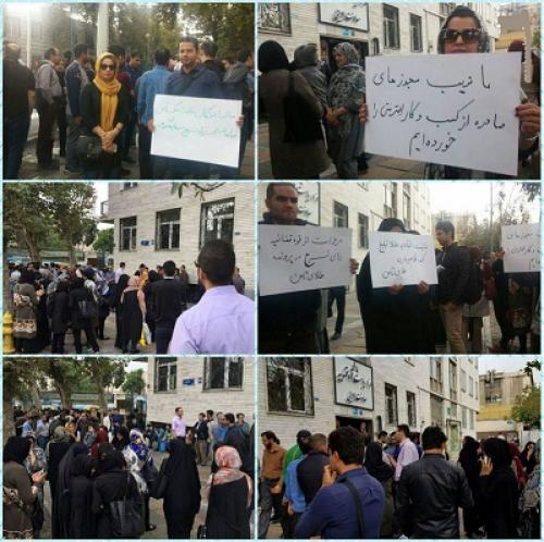 عکس/ تجمع مالباختگان طلای ثامن