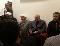  عکس/ حضور قالیباف در منزل شهید جهادگر