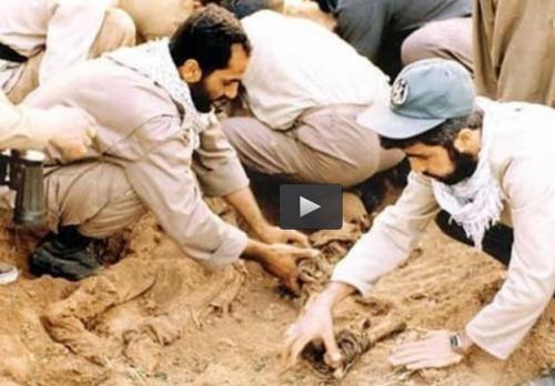  فیلم/کشف پیکرشهیدحق‌شناس بعد ۳۶ سال