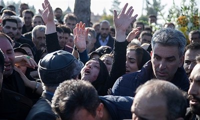 تشییع پیکر شهید امنیت پویا علی محمدی - کرمانشاه 