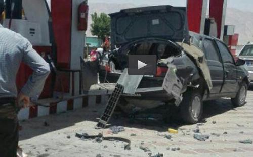  فیلم/ لحظه انفجار مرگبار کپسول گاز خودرو!