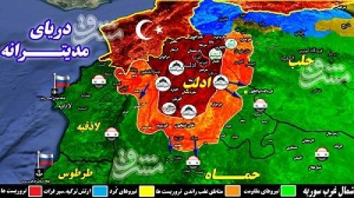 ادامه حملات دومینوار گروه های تروریستی در شمال سوریه؛ شهادت ۱۸ تن از نیروهای ارتش سوریه در جریان دفع حملات در شمال استان حماه + نقشه میدانی