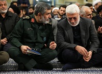 عکس/ فرمانده حشدالشعبی در مراسم ترحیم آیت‌الله هاشمی شاهرودی