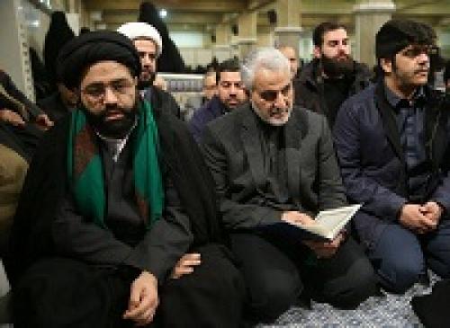 عکس/ حاج قاسم در مراسم ترحیم آیت الله هاشمی شاهرودی