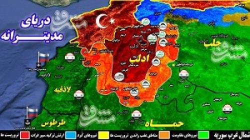در مناطق اشغالی شمال سوریه چه می گذرد؟/ 460 کشته و زخمی نتیجه 10 روز درگیری تروریست های تحریرالشام و نورالدین زنکی + نقشه میدانی