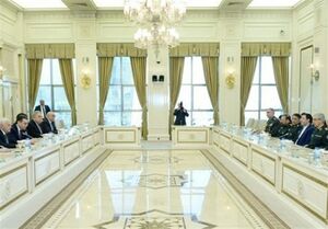  دیدار سردار باقری با رئیس مجلس آذربایجان