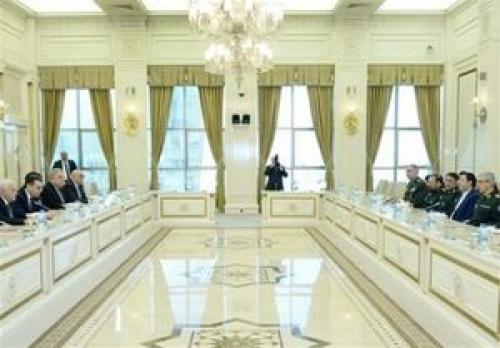  دیدار سردار باقری با رئیس مجلس آذربایجان