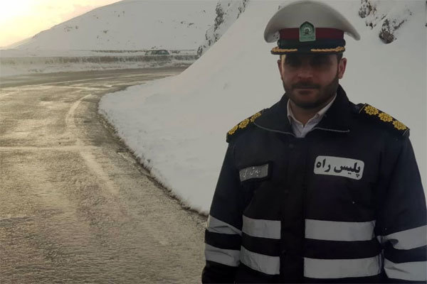 بارش برف در هراز و فیروزکوه