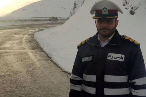 بارش برف در هراز و فیروزکوه