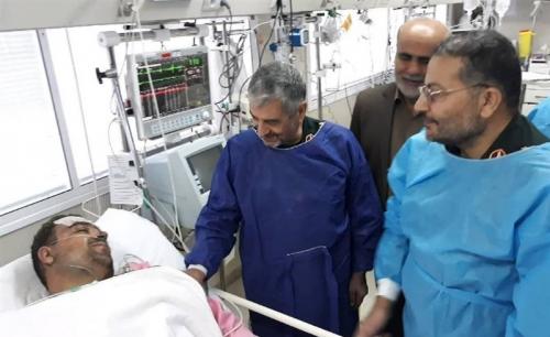 فرمانده کل سپاه از مجروحان حادثه تروریستی زاهدان عیادت کرد + تصویر