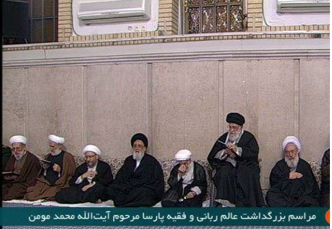 عکس/مراسم ترحیم آیت‌الله مؤمن درحسینیه امام خمینی(ره)