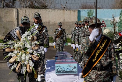 عکس/تشییع دو شهیدگمنام دردانشگاه پدافندهوایی